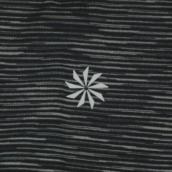 Athleta Energy Chaturanga Women's Small Black Gray Space Dye Crop Leggings - Picture 5 of 7